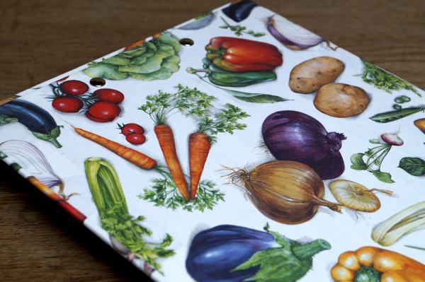 Drawing vegetables illustration clipboard A4